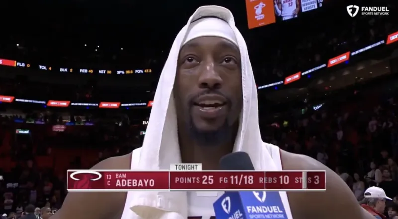 V体育娱乐-阿德巴约谈场均20+10：这是一座里程碑，很高兴实现这一成就